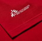T-shirt donna rossa con omino MSF