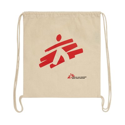 Zainetto ecru con logo MSF