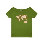 T-shirt MSF "senza frontiere" donna verde