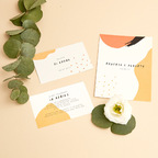 Partecipazione Colorata Arancione