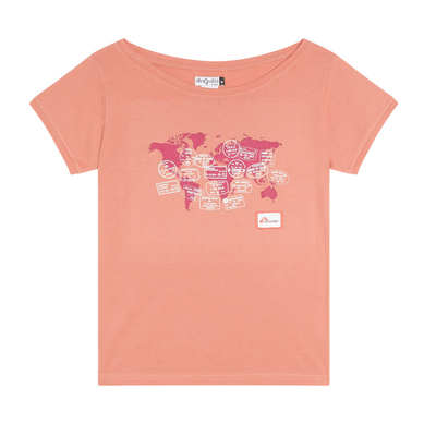T-shirt donna VISAS rosa corallo
