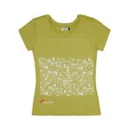 T-shirt solidale donna People verde felce