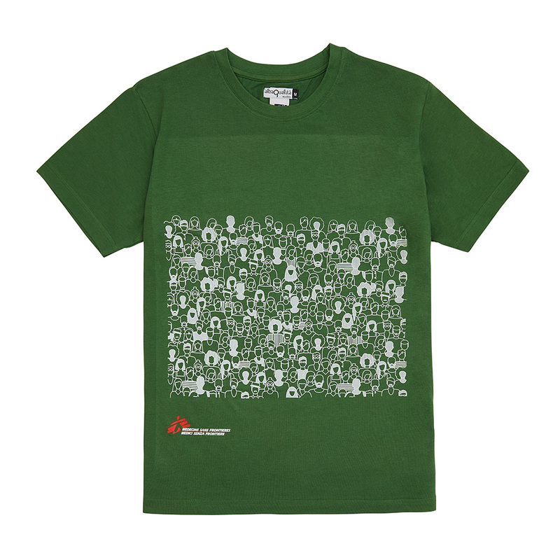 T-shirt solidale unisex People verde smeraldo