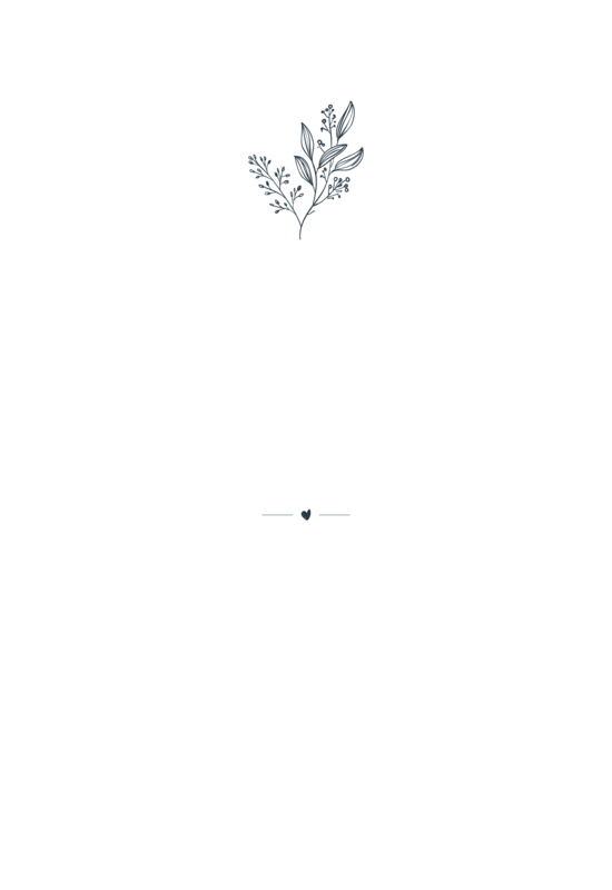 Partecipazione Circolare con Foglie cartacea