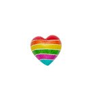 Cuore arcobaleno di pietra saponaria