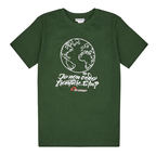 T-shirt unisex verde foresta Io non vedo Frontiere