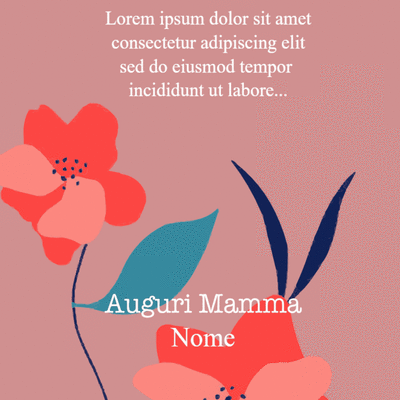 E-card solidale animata auguri Festa della mamma