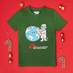 T-shirt bimbo verde dottore