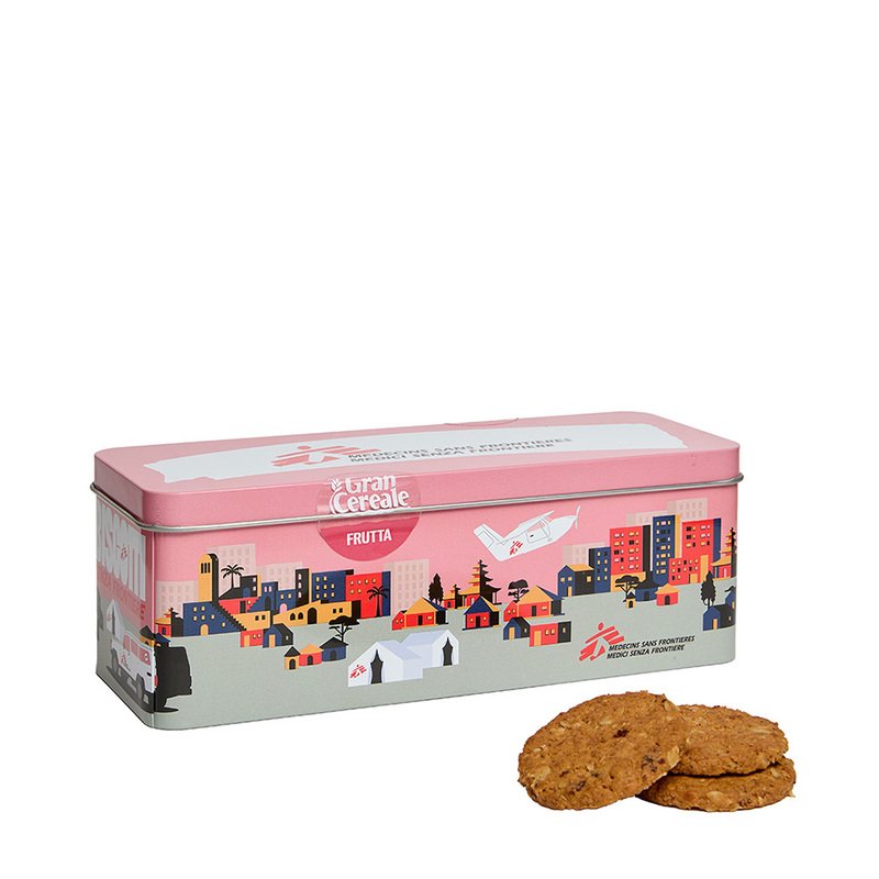 Scatola Biscotti Senza Frontiere alla frutta

