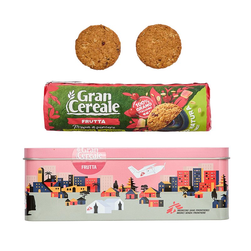 Scatola Biscotti Senza Frontiere alla frutta

