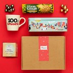 Kit solidale con tazza, tisana e scatola Biscotti Senza Frontiere classici
