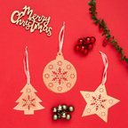 Set di decorazioni natalizie in metallo rosa