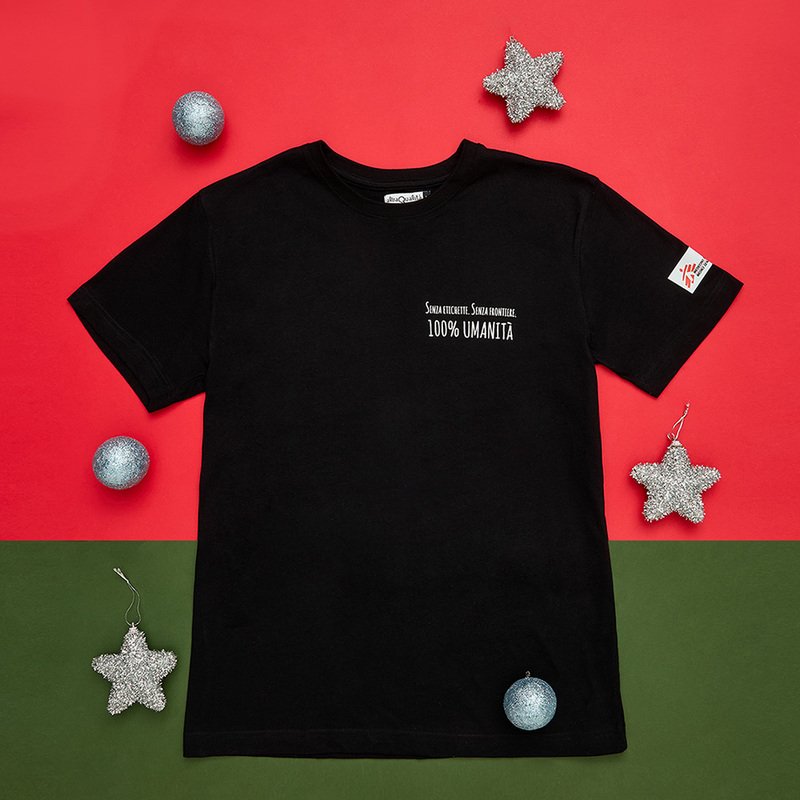 T-shirt unisex nera Senza Etichette