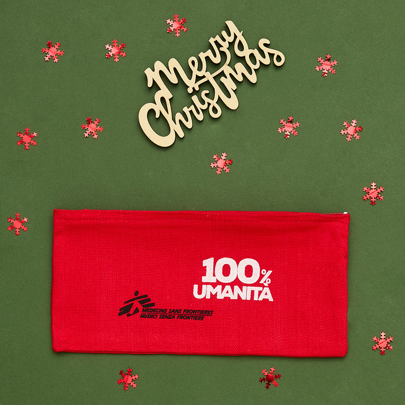 Astuccio rosso 100% Umanità