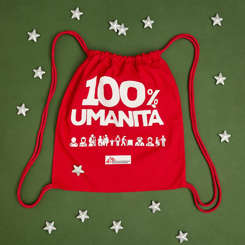 Zainetto rosso 100% Umanità