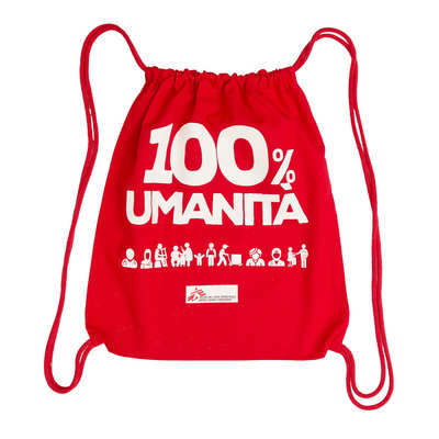 Zainetto rosso 100% Umanità
