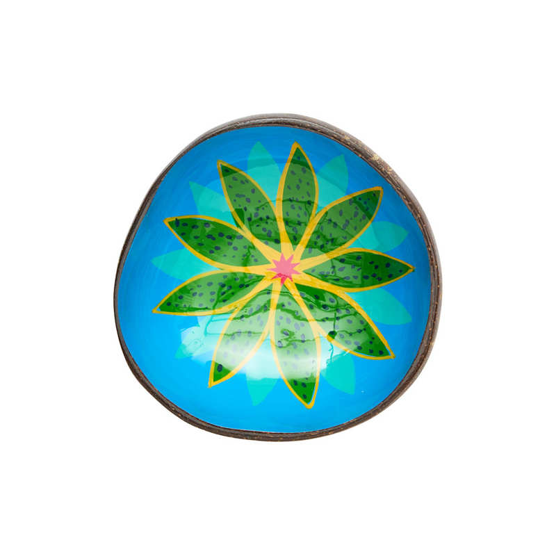 Ciotola di cocco laccata ninfea