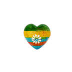 Cuore di pietra saponaria fiore arcobaleno
