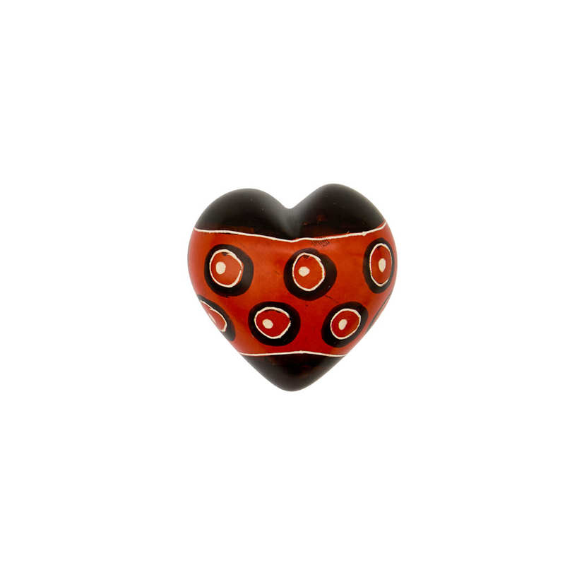 Cuore di pietra saponaria occhi di gatto