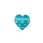Cuore di pietra saponaria occhi blu