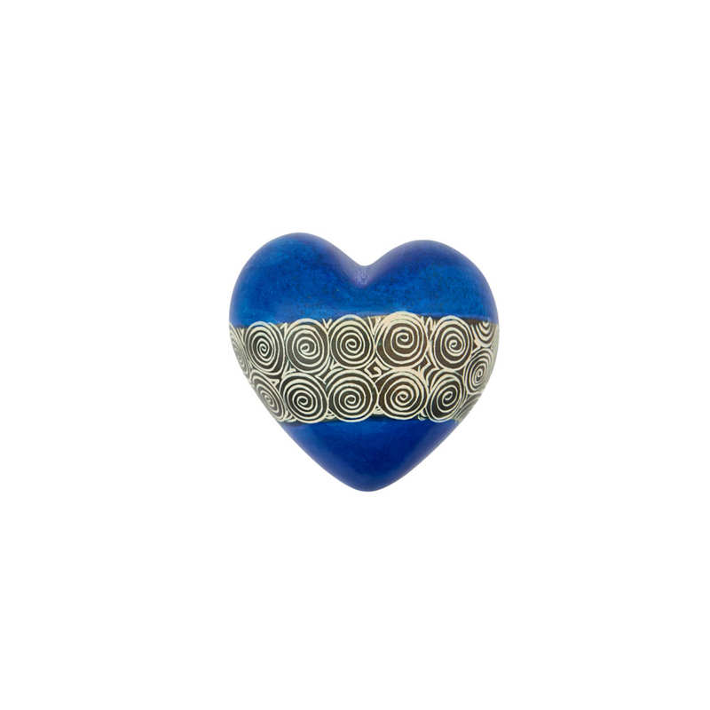 Cuore di pietra saponaria blu vertigo
