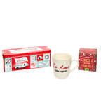 Kit solidale con tazza, tisana e scatola Biscotti Senza Frontiere alla frutta