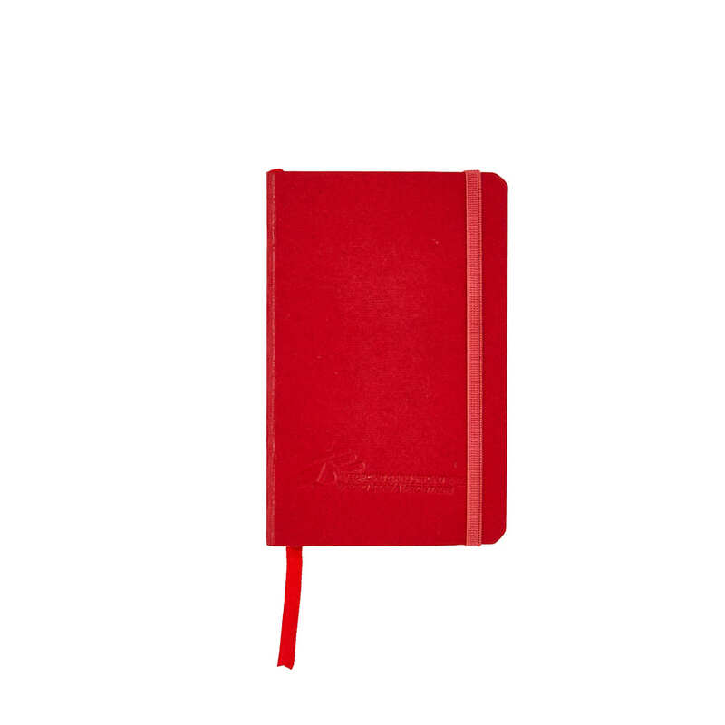 Taccuino con copertina rossa in carta di cotone