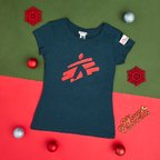 T-shirt donna blu baltico Omino
