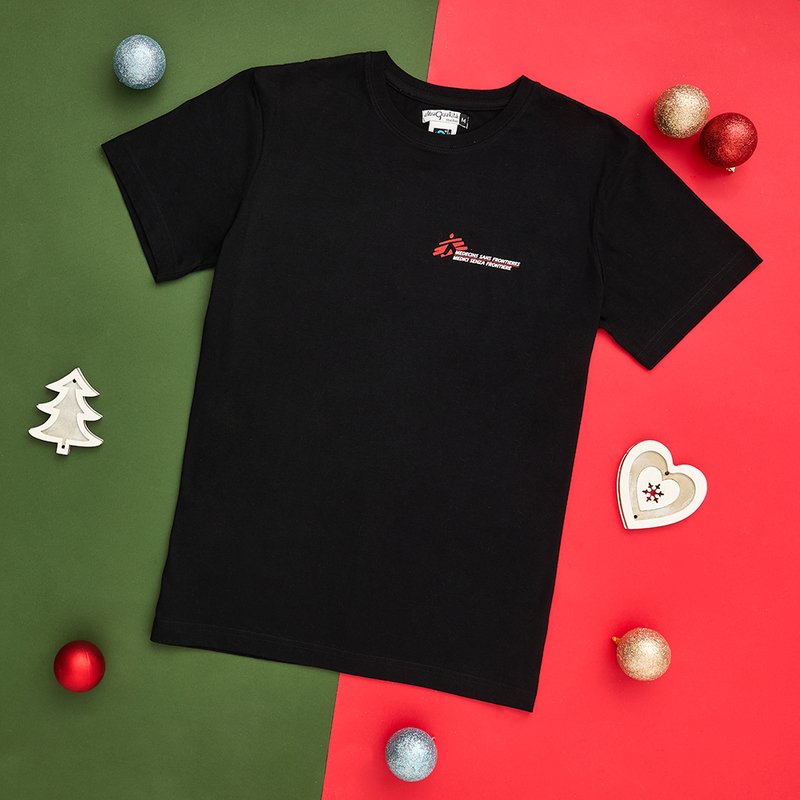 T-shirt unisex nera Io Amo senza frontiere